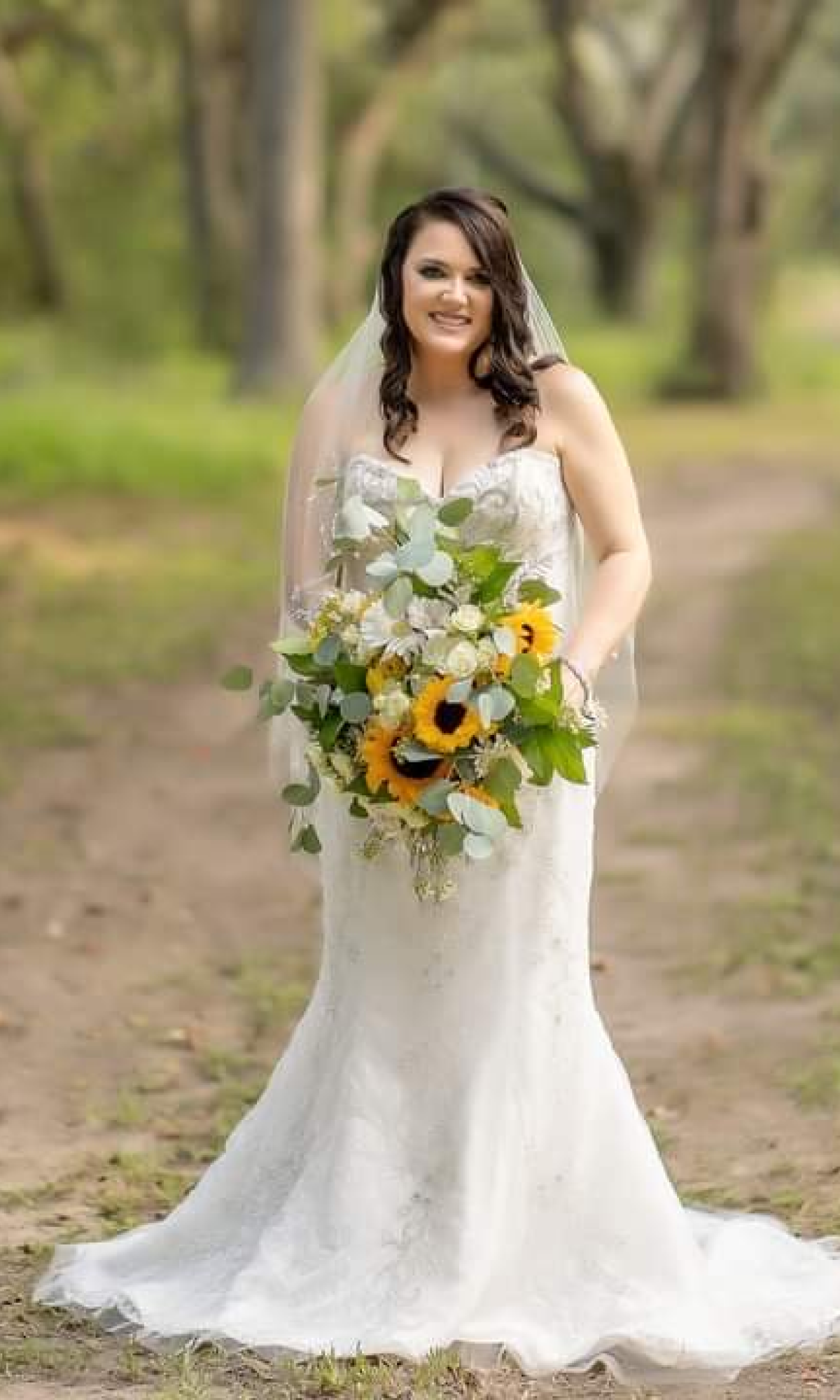 Bride photoshoot at a park